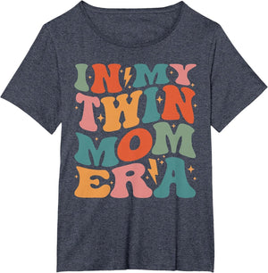 in My Twin Mom Era Mom of Twins Mother's Day Groovy