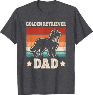 Golden Retriever Dad Retro Golden Retriever Lover Daddy Men