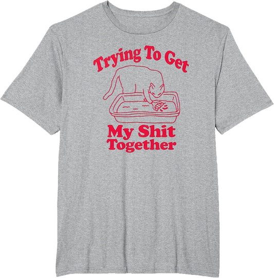 Trying to Get My Shit Together Funny Cat Litter Box & Scoop