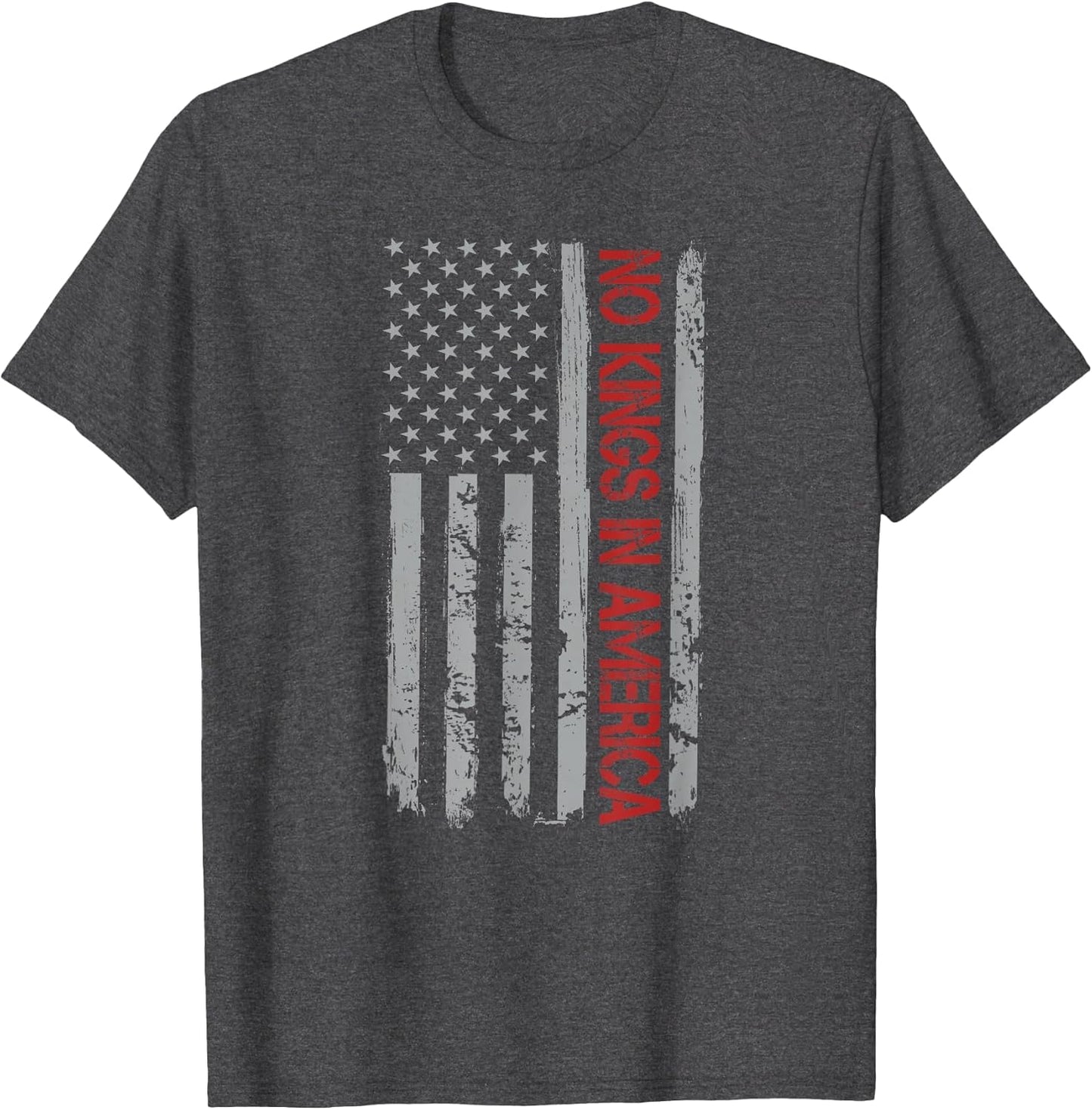 No Kings in America US Flag Vintage