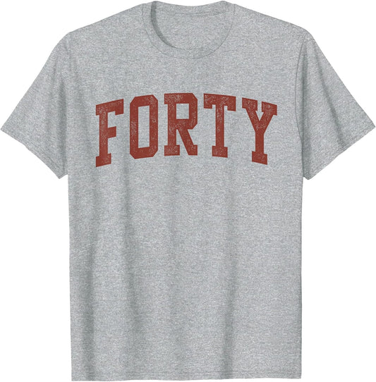 Forty Minimalist 40th Birthday Design 40-Year-Old