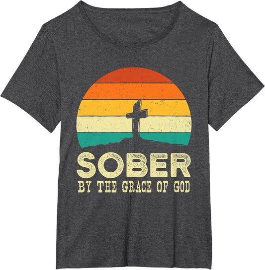 Sober by The Grace of God - Sobriety Anniversary Sober AA NA