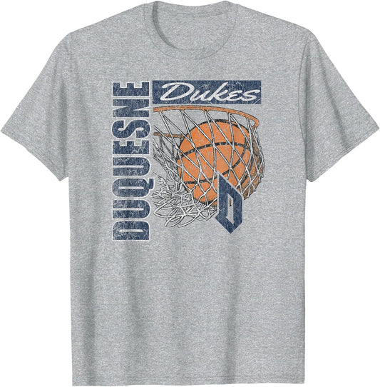 Duquesne Dukes Vintage Basketball 90's Gray