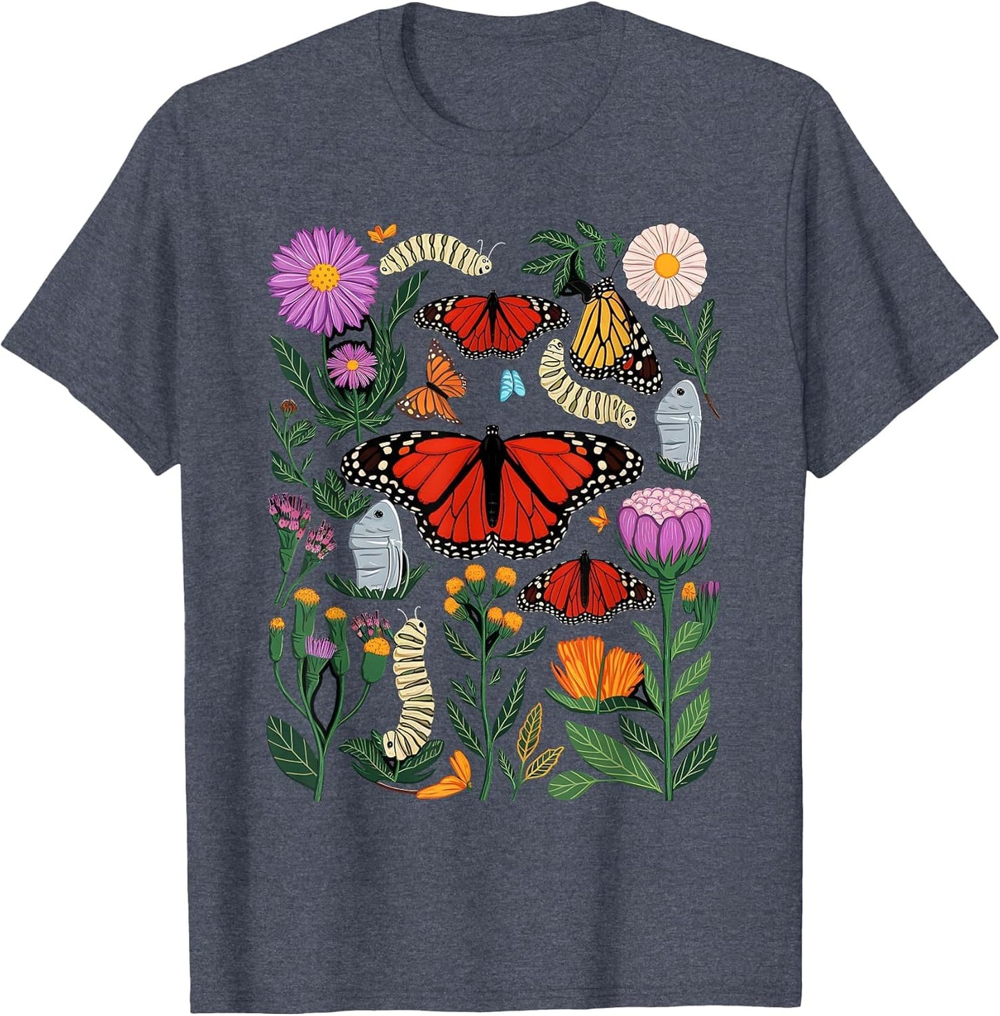 Monarch Butterfly Lover Life Cycle Metamorphosis Caterpillar