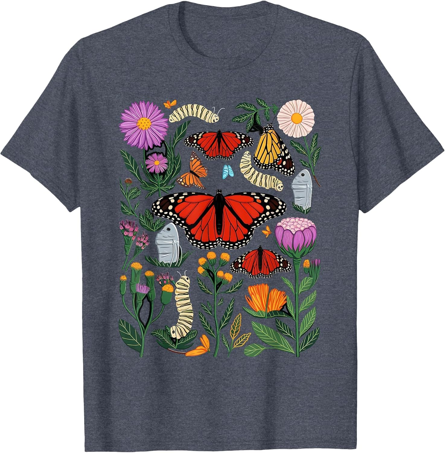 Monarch Butterfly Lover Life Cycle Metamorphosis Caterpillar