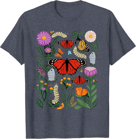 Monarch Butterfly Lover Life Cycle Metamorphosis Caterpillar