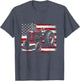 Old Farmall Cub Tractor American Flag Patriotic Farming Farm