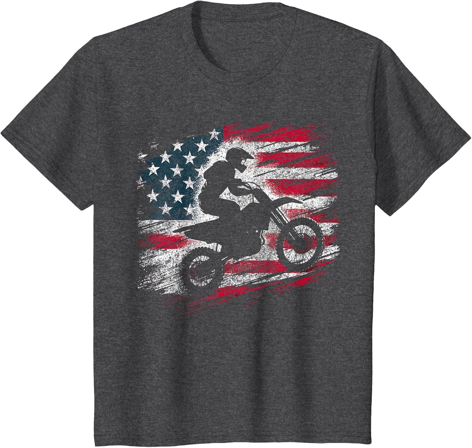 Motocross USA Dirt Bike American Flag