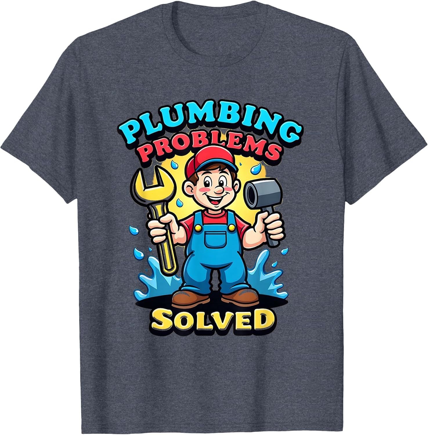 Plumbing Problems Solved Funny Plumber Design