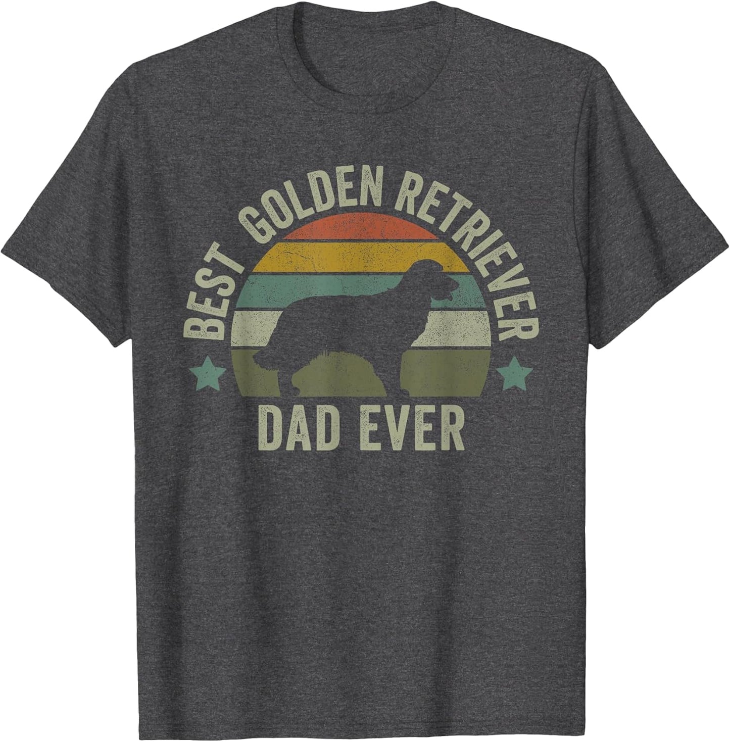 Golden Retriever Dad Dog Shirt, Funny Fathers Day Doggy