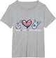 Peace Love West Virginia Flag Grown Souvenirs Women