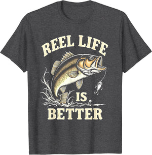 Reel Life Is Better Fishing Graphic Design