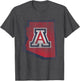 Arizona Wildcats Retro State Officially Licensed
