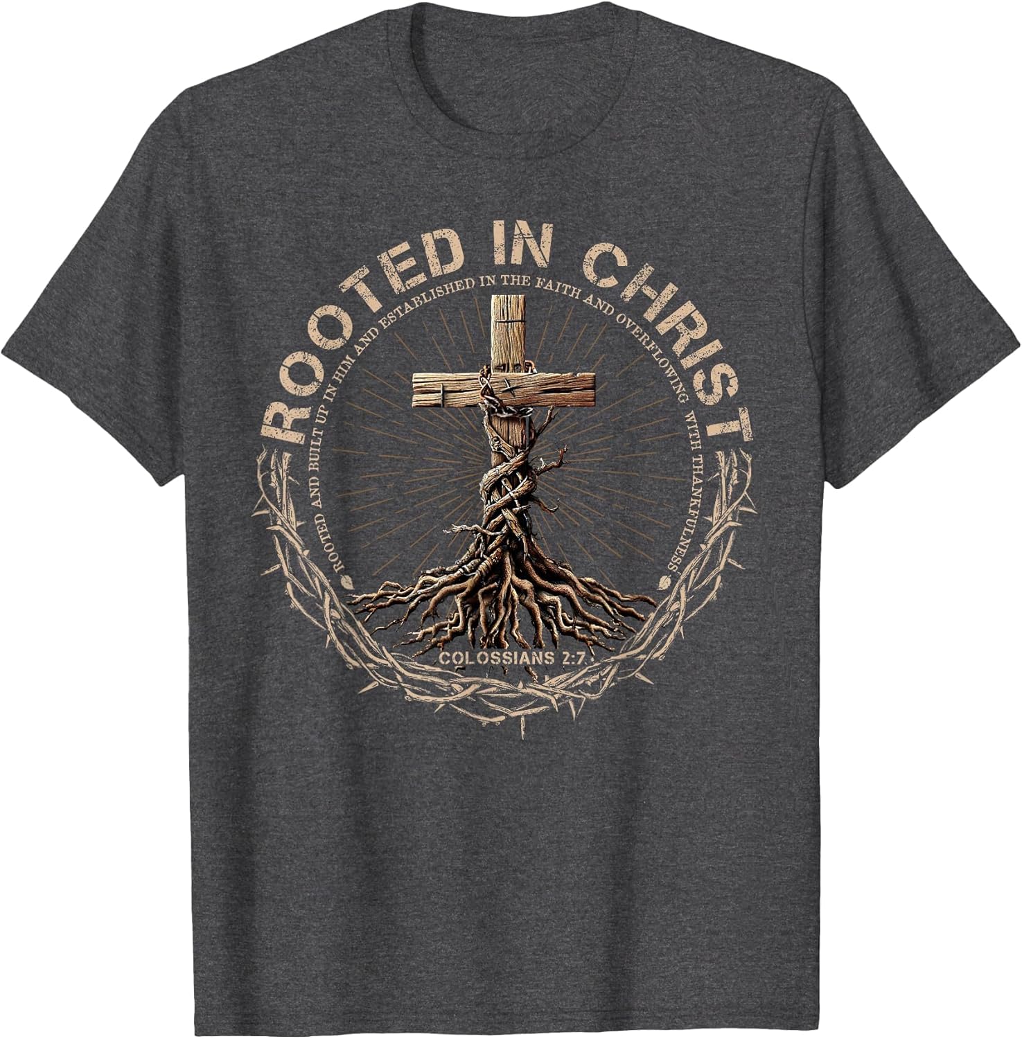 Rooted in Christ Shirt, Jesus Shirts, Christian Cross