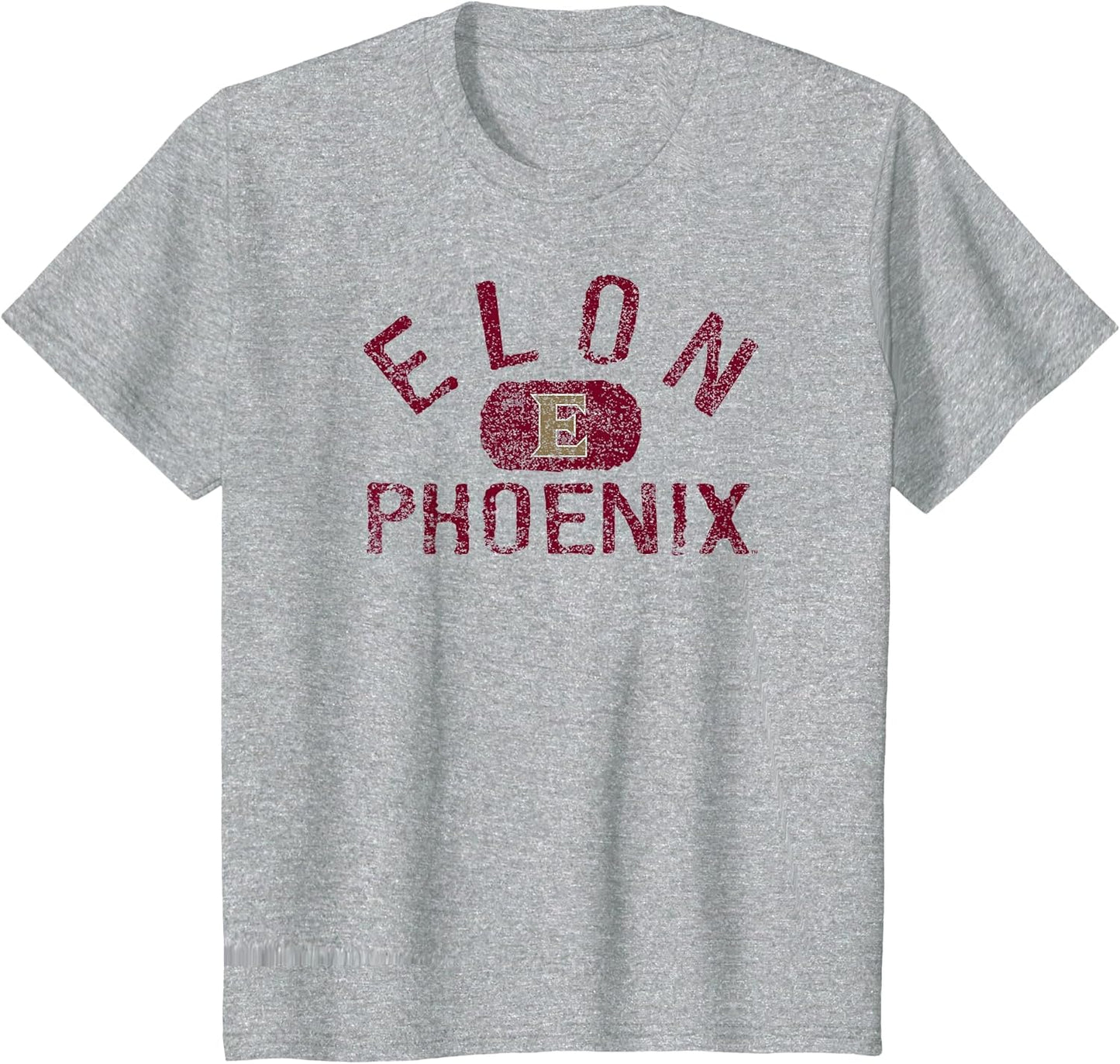 Elon Phoenix Vintage Logo Gray Officially Licensed