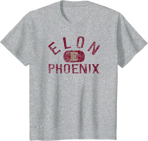 Elon Phoenix Vintage Logo Gray Officially Licensed