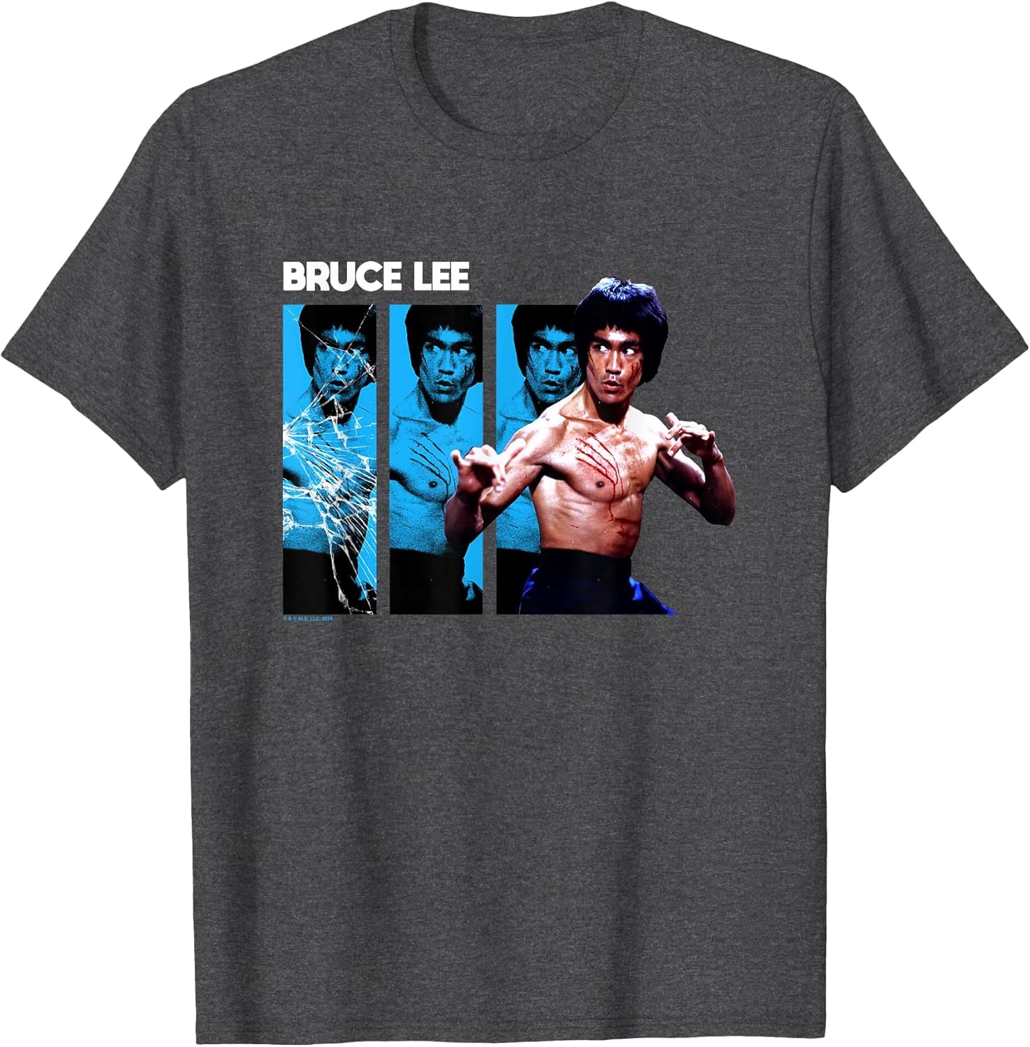Bruce Lee Broken Mirror Claw Marks Vintage