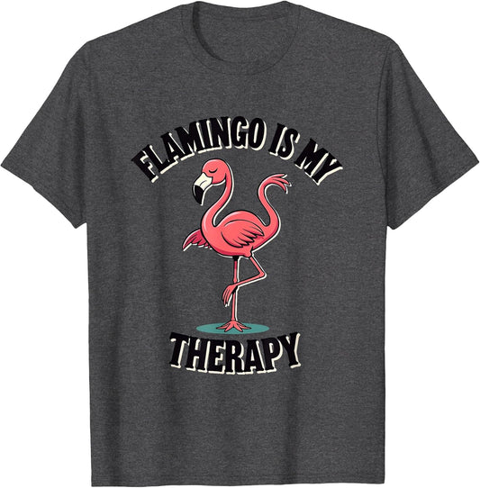 Flamingo Is My Therapy Tropical Vibes Design