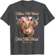 Follow The Word Not The Herd Christian Western Highland Cow