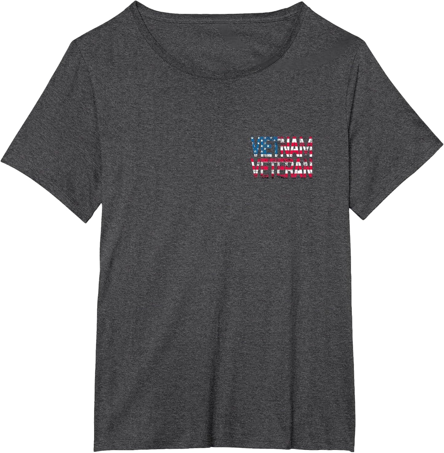(2 Sided Print) Vietnam Veteran Vintage US Flag Vietnam Vets