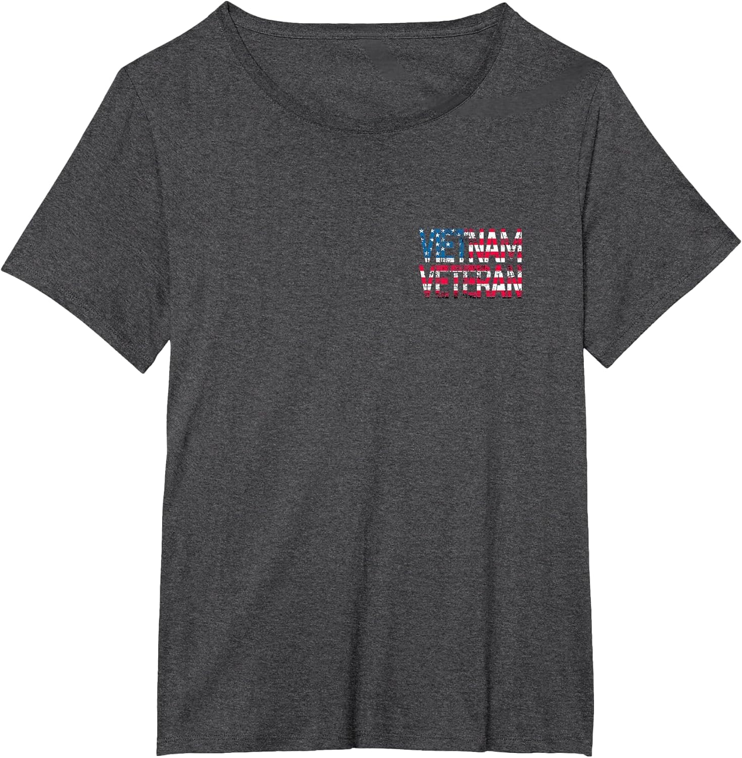 (2 Sided Print) Vietnam Veteran Vintage US Flag Vietnam Vets