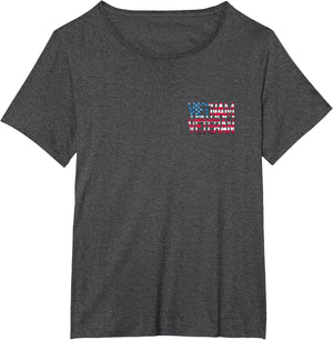 (2 Sided Print) Vietnam Veteran Vintage US Flag Vietnam Vets