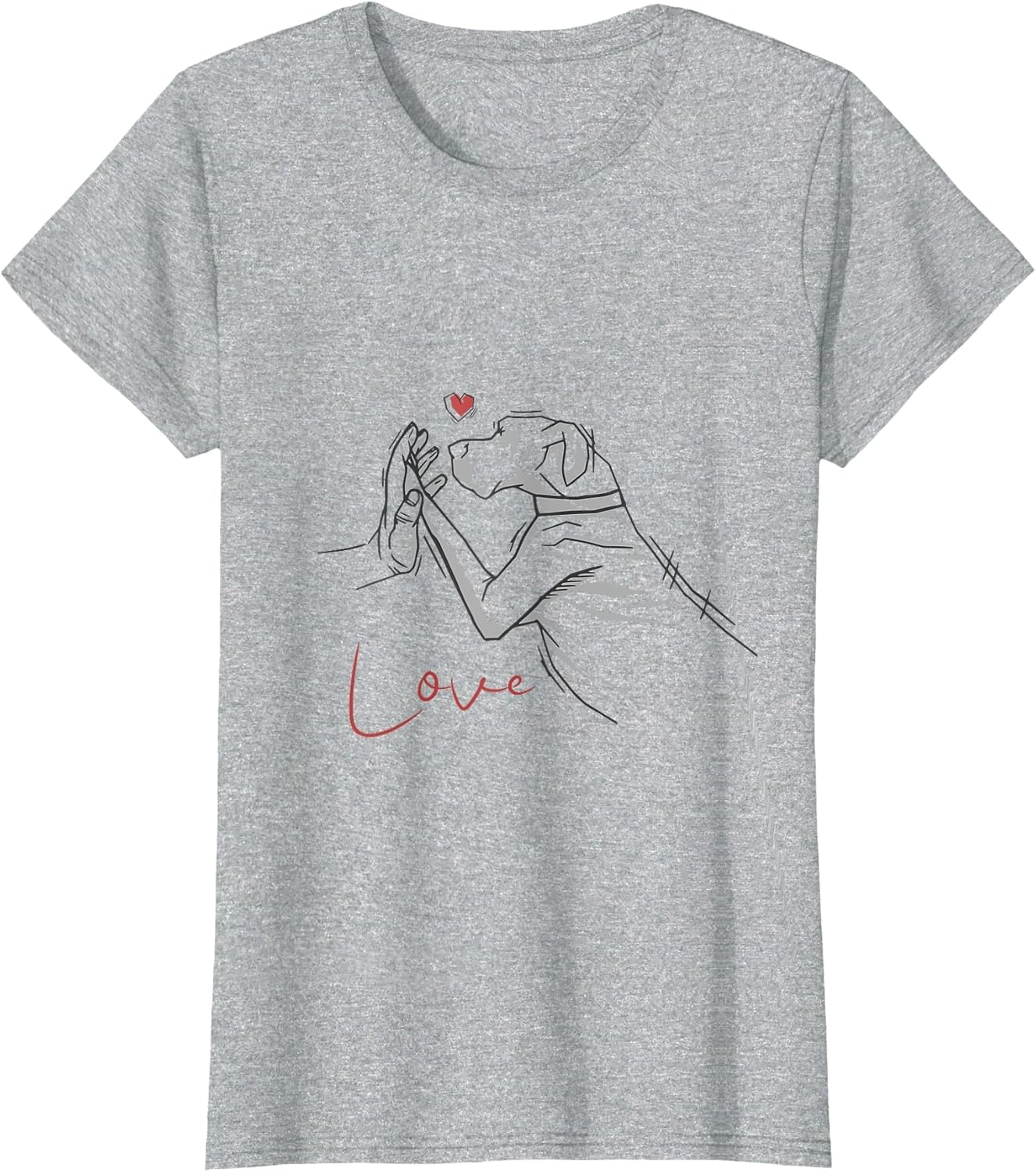 Heart Dog paw Labrador Dog Love Dogs go for Walk