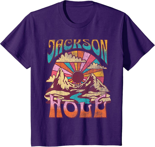Jackson Hole Wyoming Nature Hiking Mountains Outdoors Retro