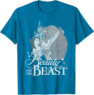 Disney Beauty and the Beast Vintage Enchanted Dance Portrait