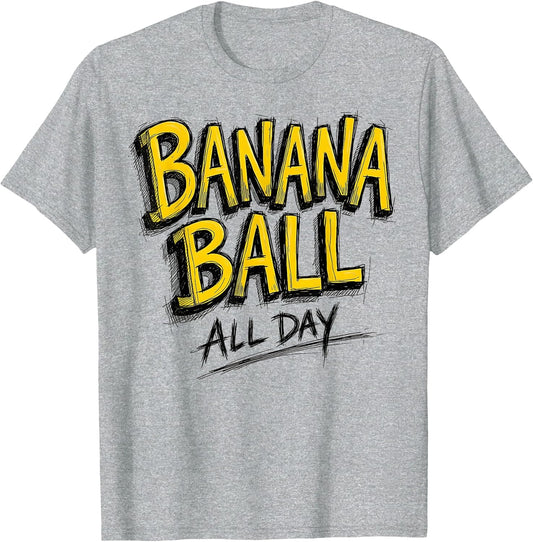 Banana Ball All Day Fun Tropical Sports Design