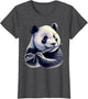 Cute Panda Bear Playing Flute Musician Music