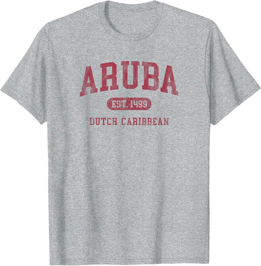 Aruba Est 1499 Throwback Letter Souvenir