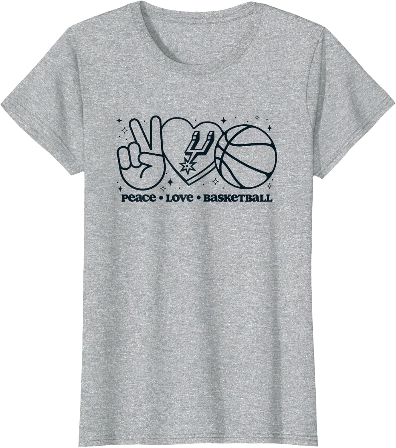 NBA San Antonio Spurs Peace Love Basketball