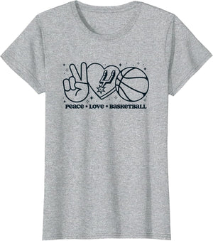 NBA San Antonio Spurs Peace Love Basketball