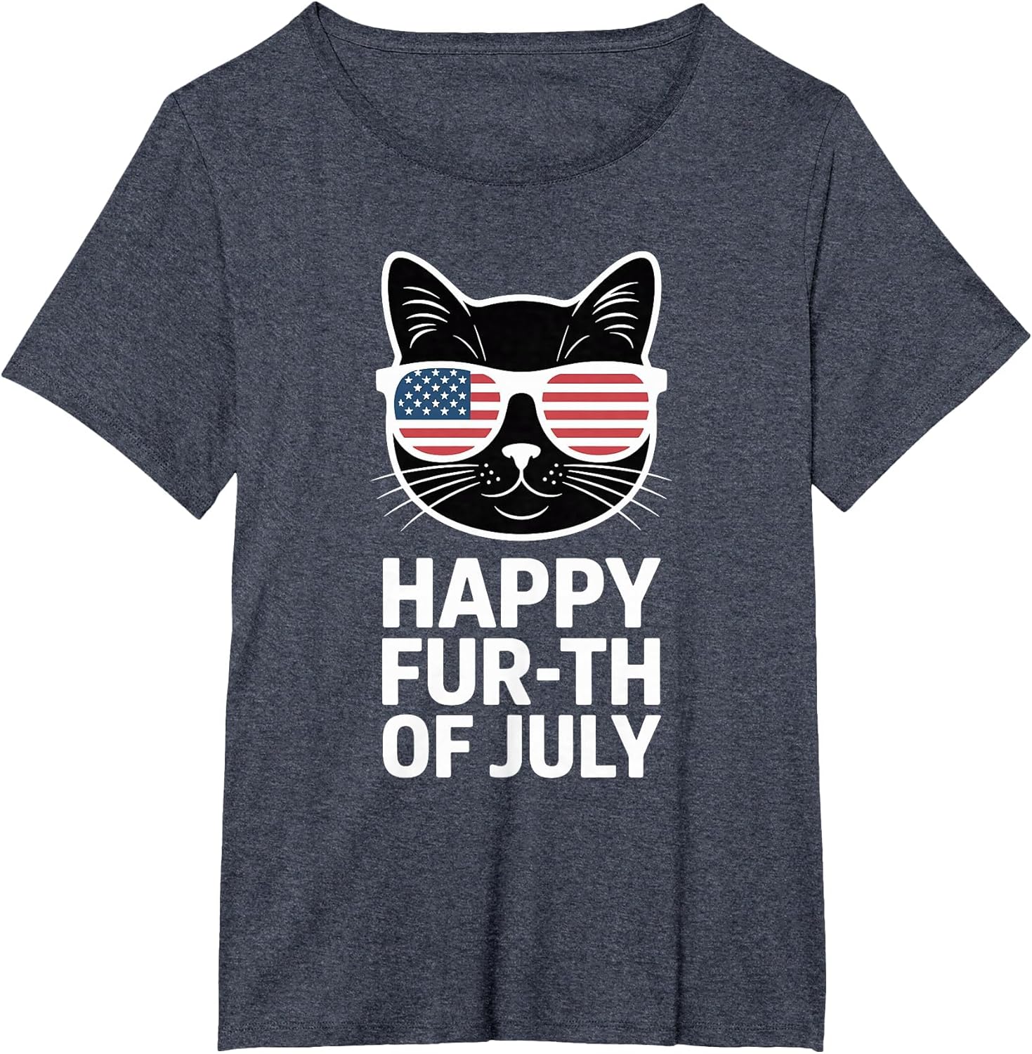 Happy Fur-th of July Cat 4th July Pun