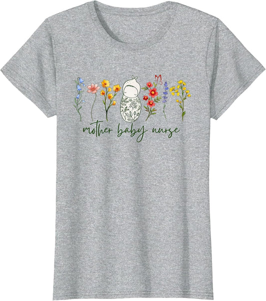Mother Baby Nurse Wildflower Postpartum Nurse Grad Maternity