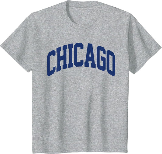 Retro Chicago Throwback Classic Chicago Men Women Blue