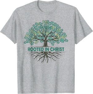 Rooted in Christ Tree God Roots Jesus Christians