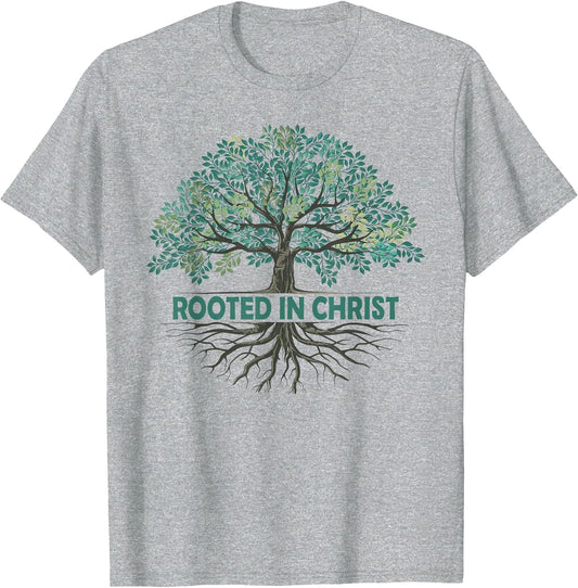 Rooted in Christ Tree God Roots Jesus Christians