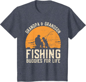 Fishing Buddies Grandpa and Grandson Fathers Day Matching