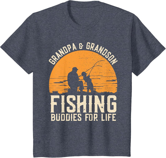 Fishing Buddies Grandpa and Grandson Fathers Day Matching