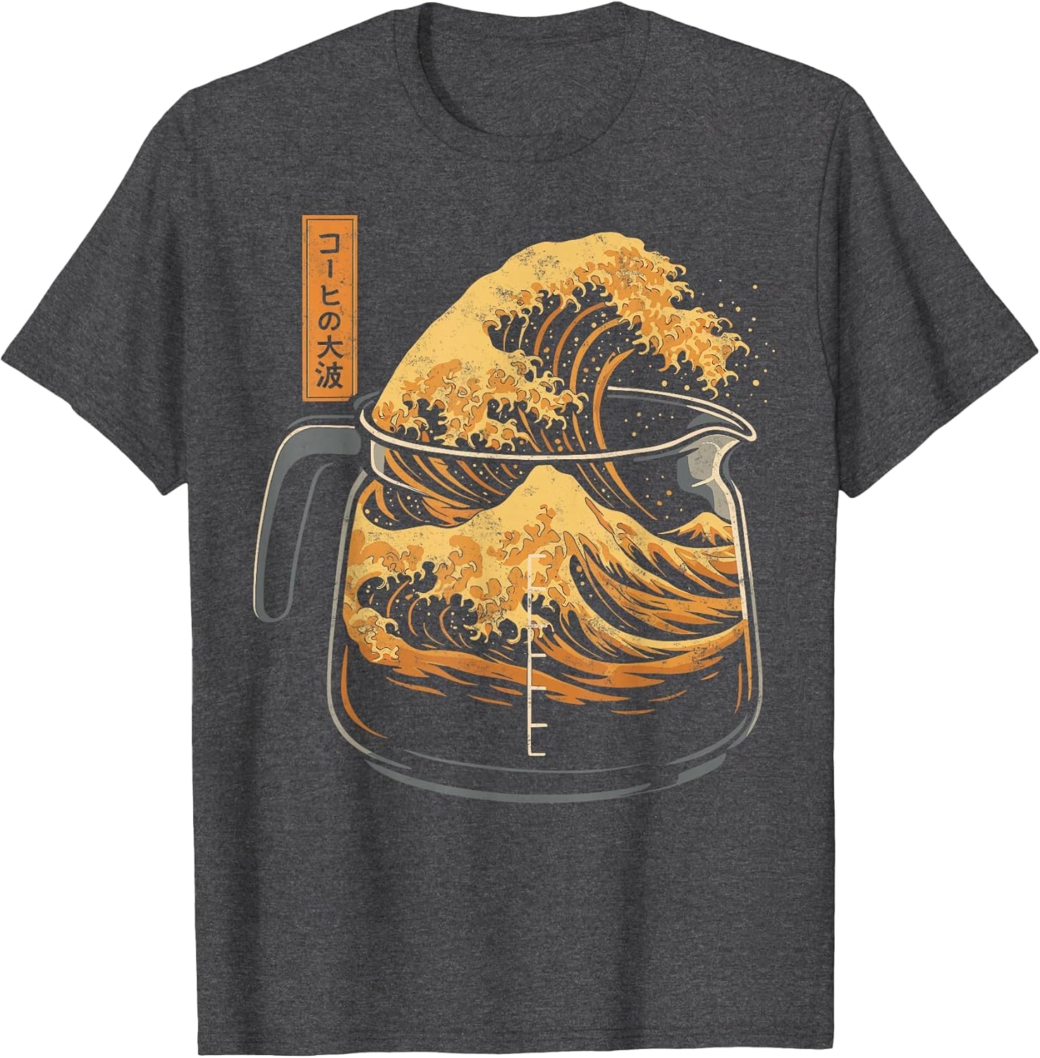 Coffee & Japan Art Lover Kanagawa Wave of Coffee Humor