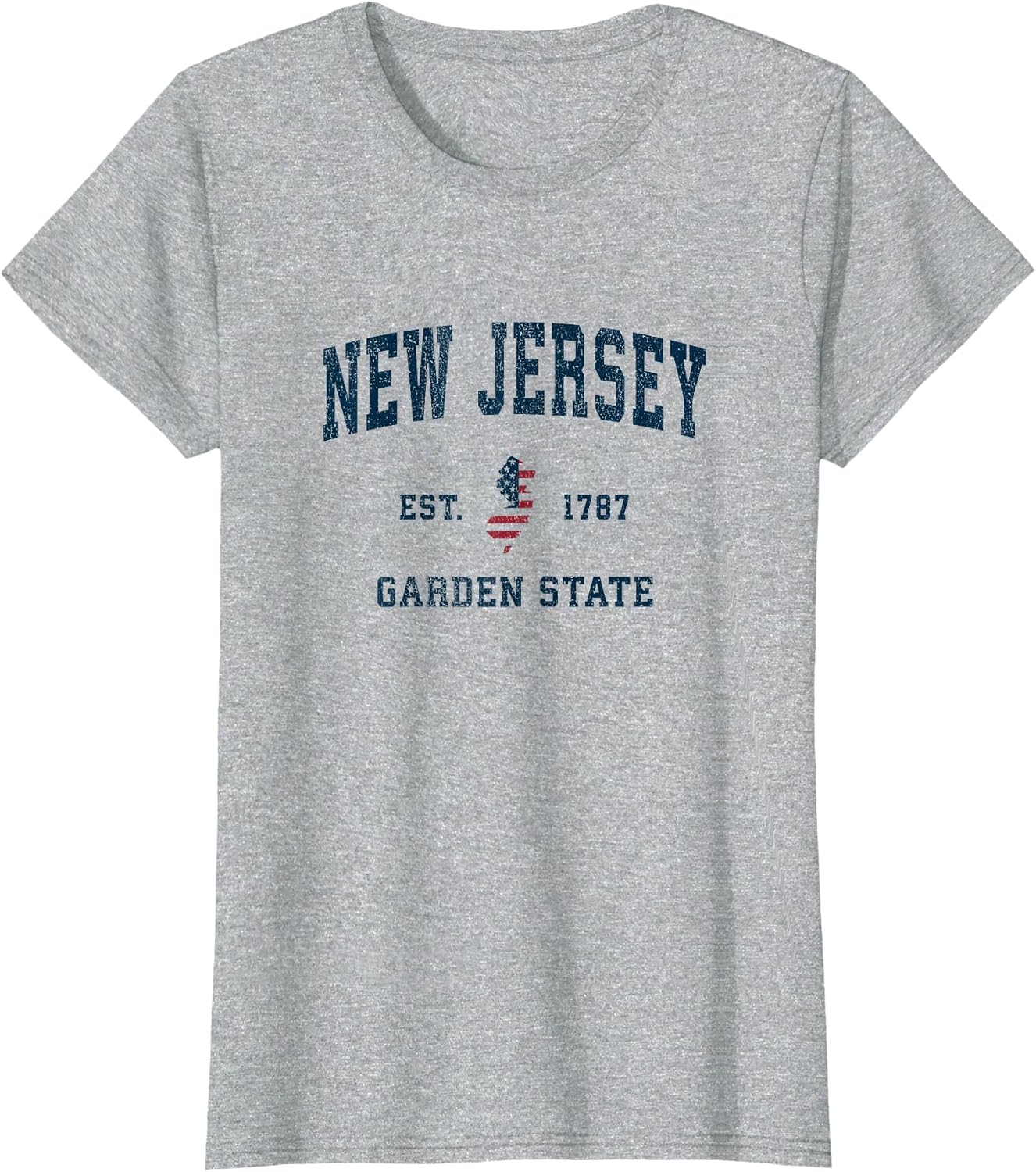 New Jersey Vintage American Flag USA Sports Design
