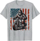 Bigfoot Motorcycle Lovers American Flag Motorcycle Rider