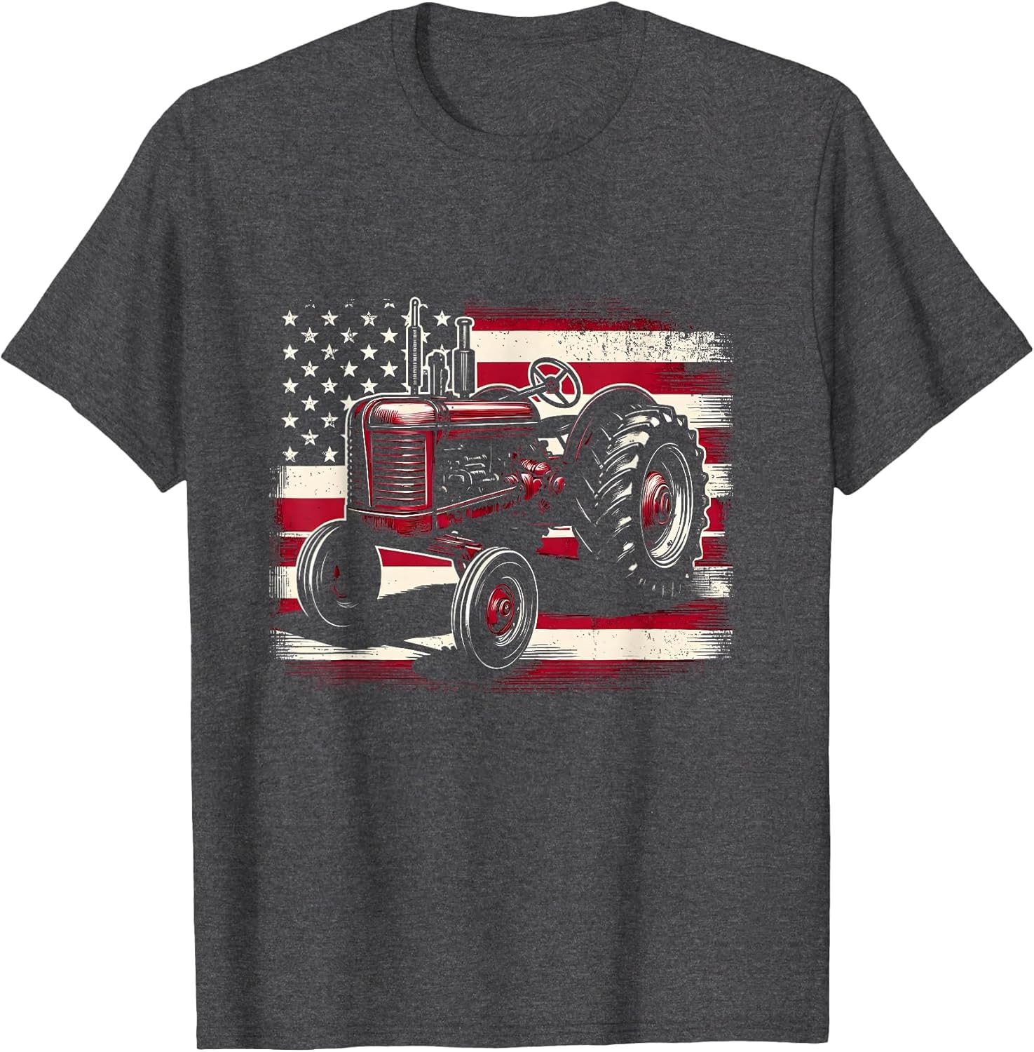 Old Farmall Cub Tractor American Flag Patriotic Farming Farm
