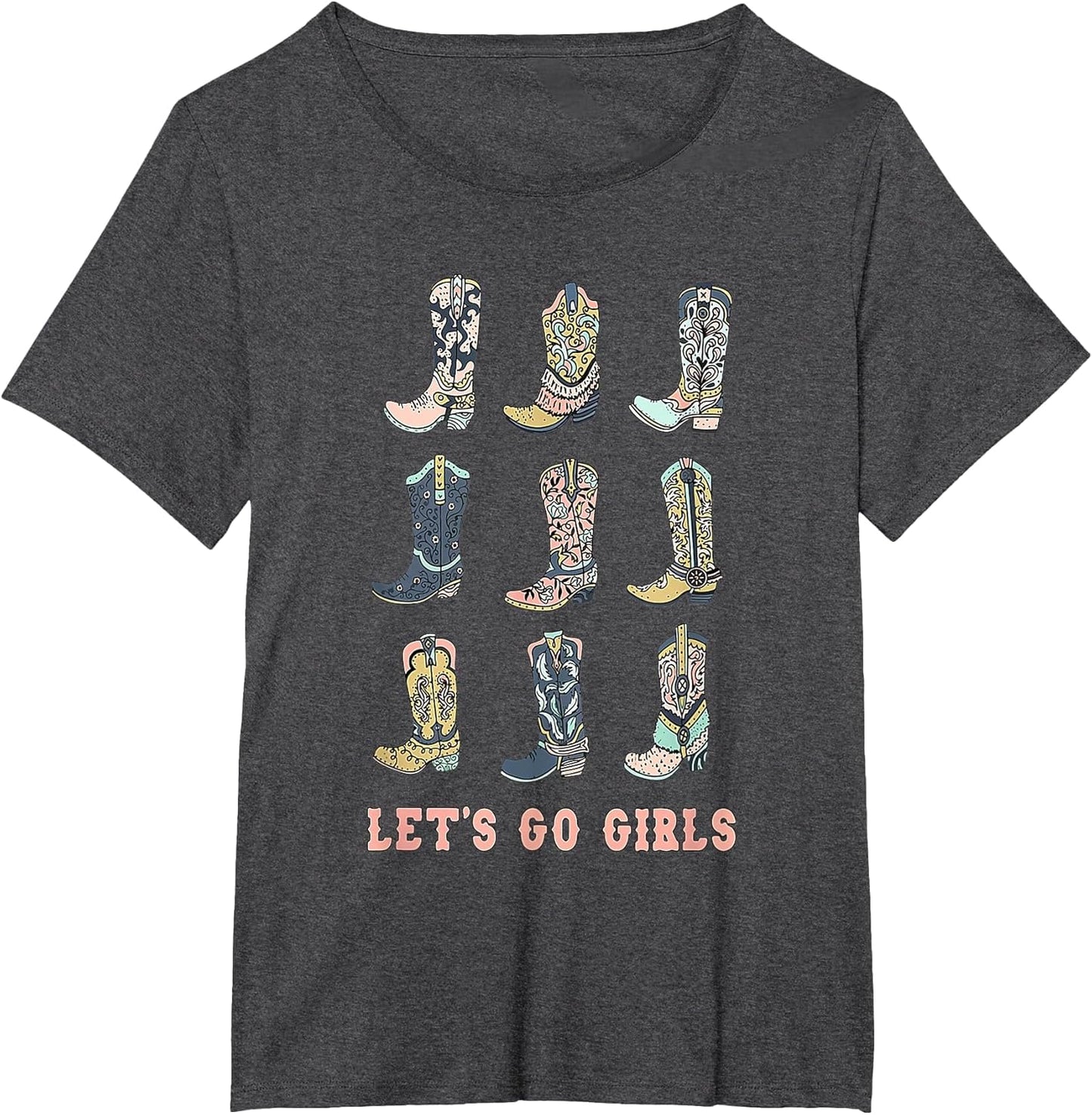 Cowgirl Boot Let's Go Girls Howdy Western Cowgirl