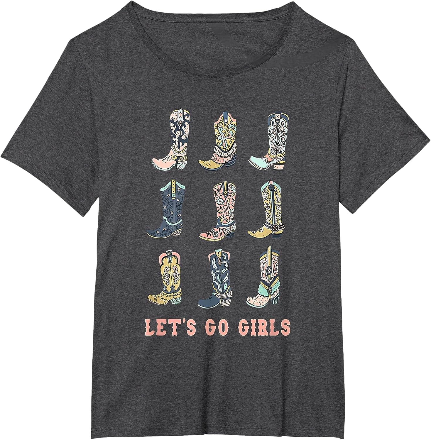 Cowgirl Boot Let's Go Girls Howdy Western Cowgirl