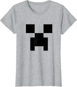 Minecraft Minimalist Big Creeper Face Pixel