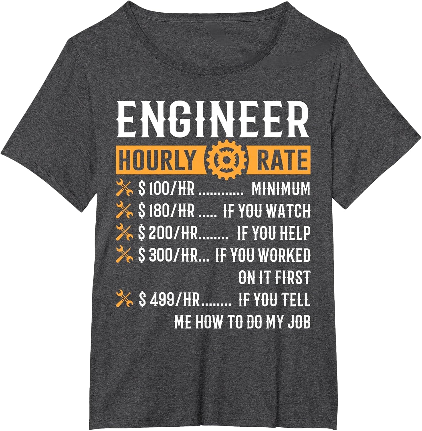 Funny Engineer Gifts - Engineer Hourly Rate