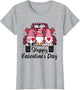 Three Gnomes and Leopard Truck Happy Valentine's Day